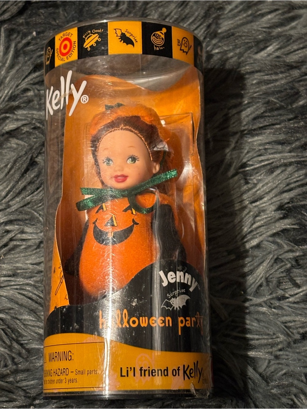 Barbie Kelly Jenny Halloween Pumpkin Costume Doll - Orange, Black, Green